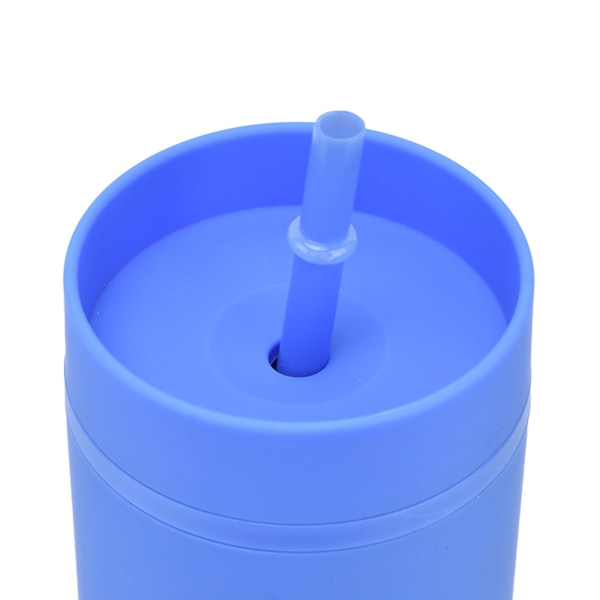 Sugrör Mugg Opak Plastmaterial Utrustad Lock Cylindrisk