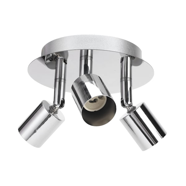 Lampfäste 3 Huvud Cirkelform Modern Enkel GU10 Bas Flexibel Rotation Ljusfäste för Sovrum 85‑265V