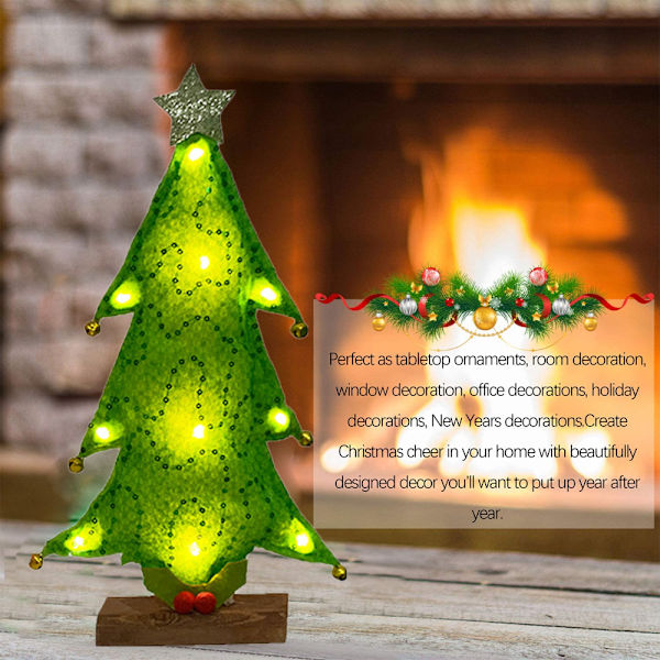 Tabletop LED Christmas Trees, Desktop Luminous Christmas Tree,