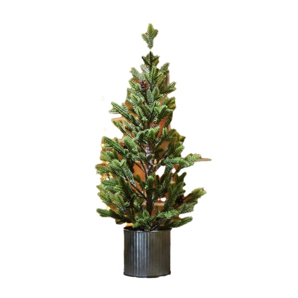 Flocking artificial Christmas tree, desktop cedar Christmas