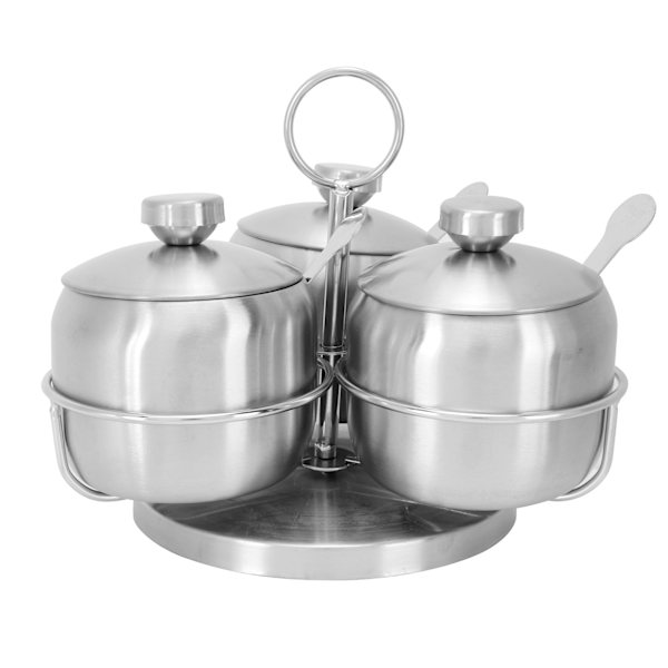 Kryddburk set innovativ roterande kryddsalt