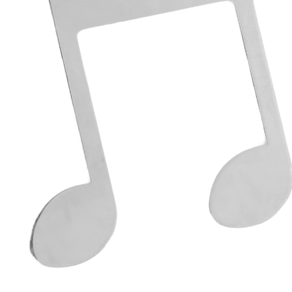 Notklämma i metall med notmönster, delikat notboksklämma sidhållare för piano gitarr silver