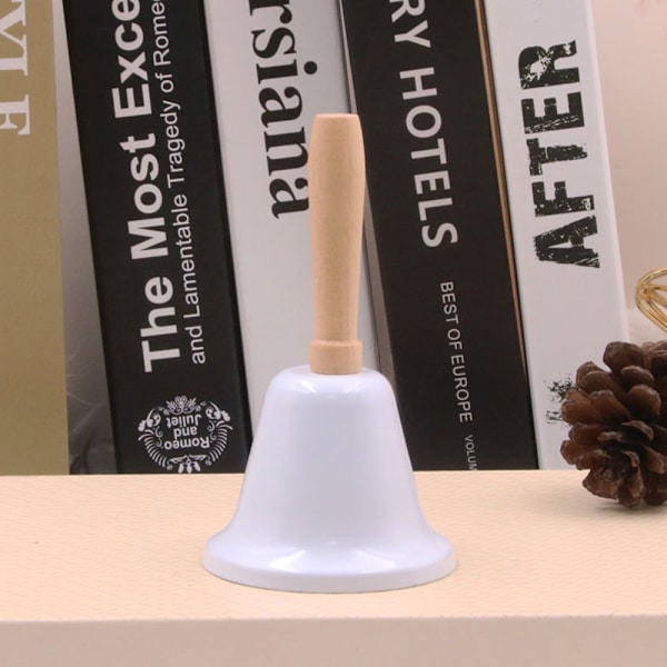 Loud Hand Call Bell with Wooden Handle，Christmas Jingle Bells