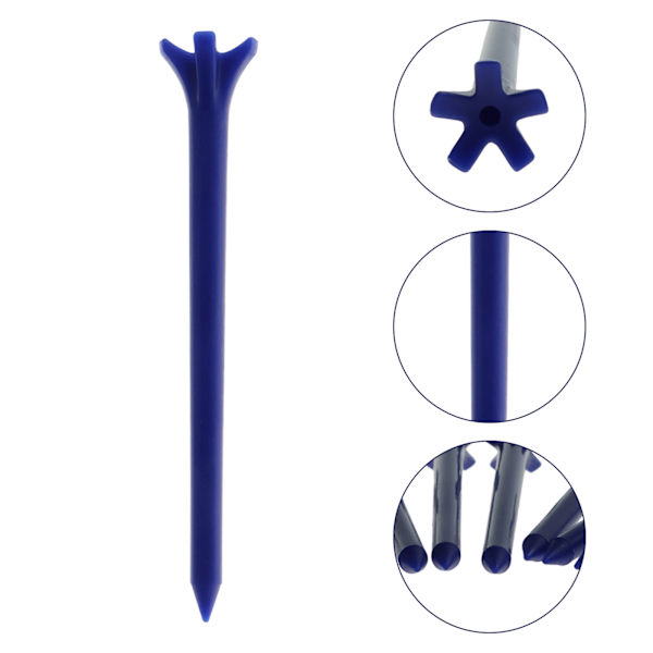 Golf-tees i Plast, Obrytbara, 2 3/4 3 1/4 Tum, Värdepaket med 50 St, 83mm 70mm Tee, Hållbar Pro-uppgradering, Lång Premium, Färg Vit Blå Orange Grön