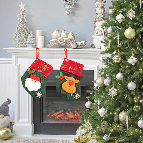 Christmas Stockings, Xmas Hanging Socks for Home Fireplace Tree