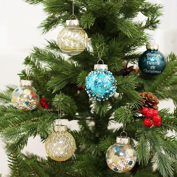 25pcs Christmas Decorations, 6cm Xmas Tree Hanging Ball Xmas