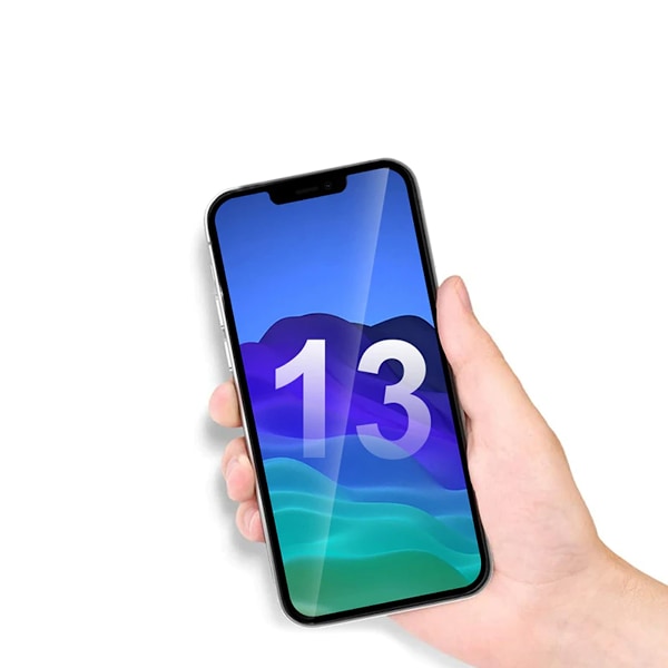 Skärmskydd iPhone 13 Pro Max/14 Plus - 3D Härdat Glas Svart Svart