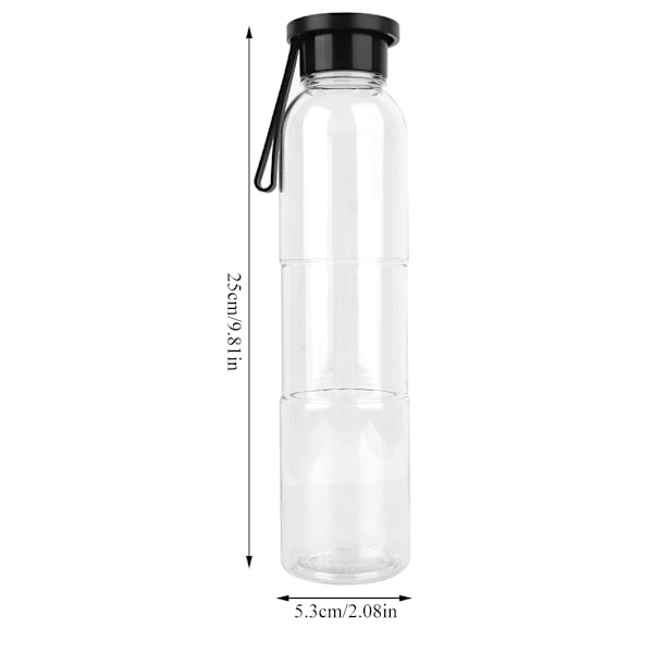 500ML Bärbar Utomhus Sport Frosted Vattenflaskor Resor