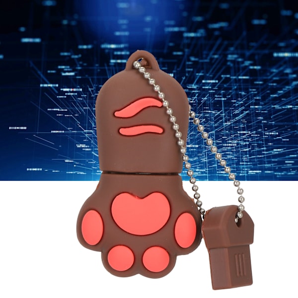 USB-minne Sött Tecknat Miniatyr USB2.0 Minne för Datalagring Affärsgåva 128GB