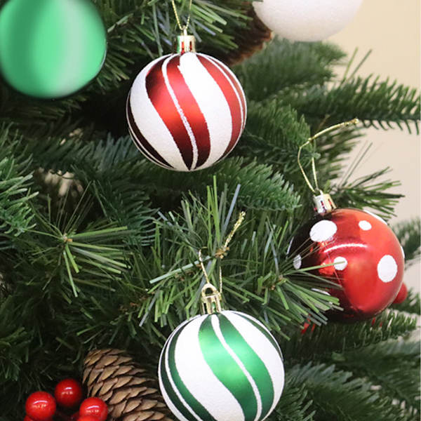 Christmas Ornaments 6cm/30pcs Shaped Painted Christmas Ball Set