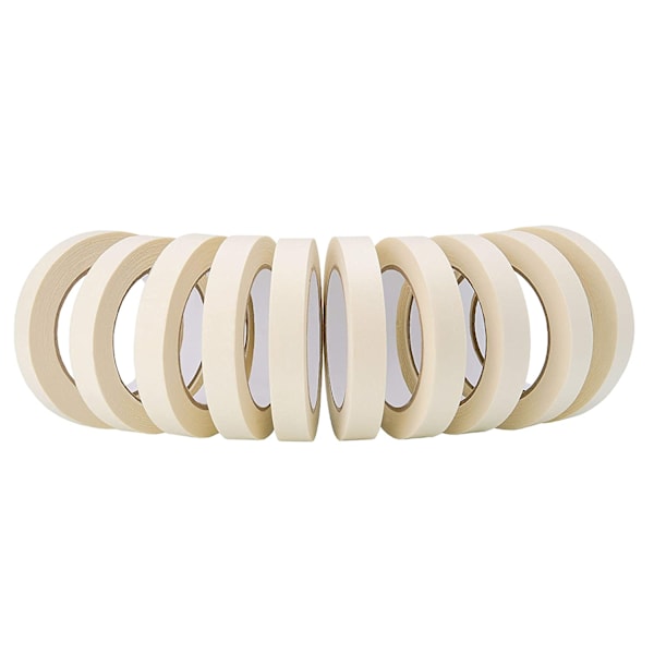 Maskeringstejp 10-pack Allmänt bruk Beige Vit Färg, 0,98