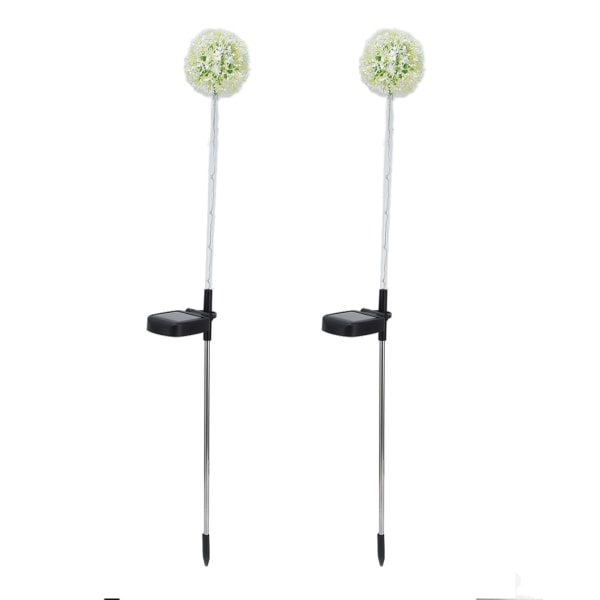 2set Solcells Maskros Trädgårdslampor 6LED Färgglada Utomhus Gräsmatta