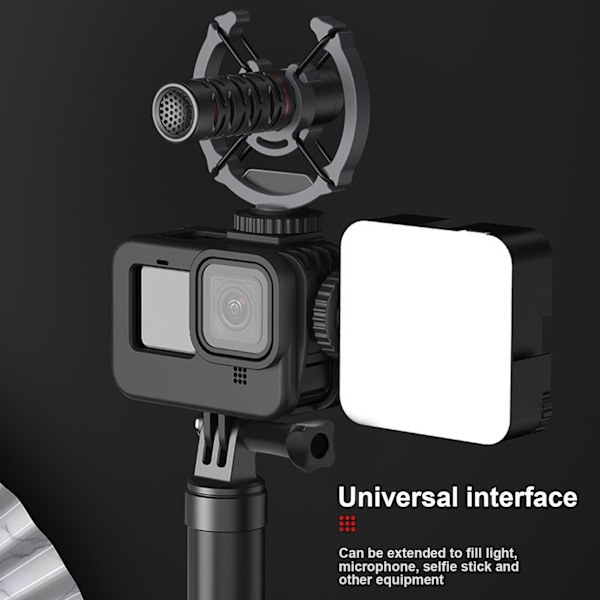 TELESIN Plast Actionkamera Skyddsbur Anti-Fall Kylram för Gopro hero9
