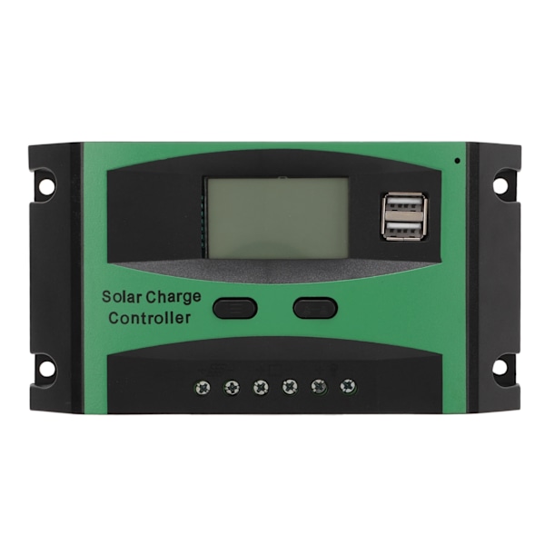 Solarladdningsregulator, Funktionell LCD-skärm Lättläst med Realtidsdetektering, 12V 24V Automatisk Identifiering, Säker att Använda av Flera
