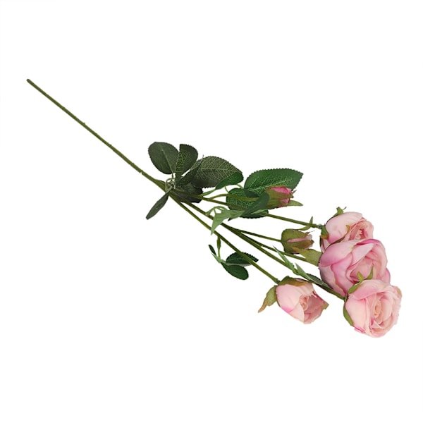 6 stjälkar konstgjorda rosor falska blommor för bröllop fönster hem