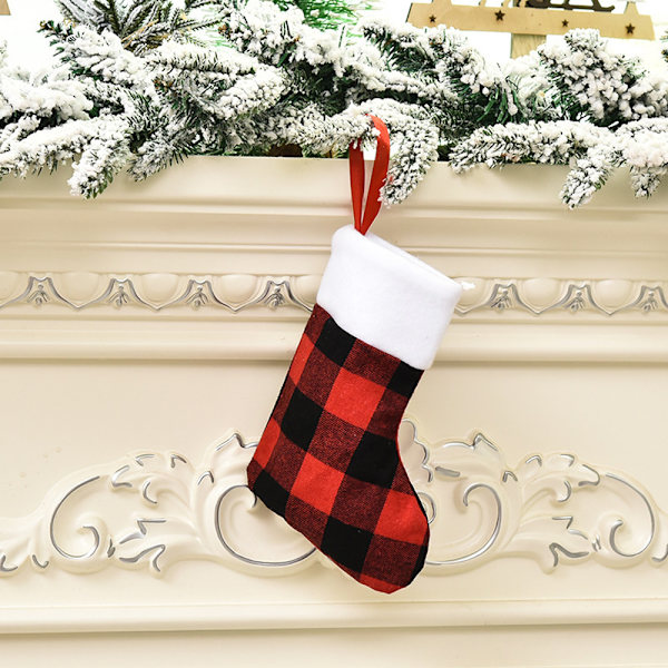 Xmas Stockings and Plush Fur Cuff Stockings Fireplace
