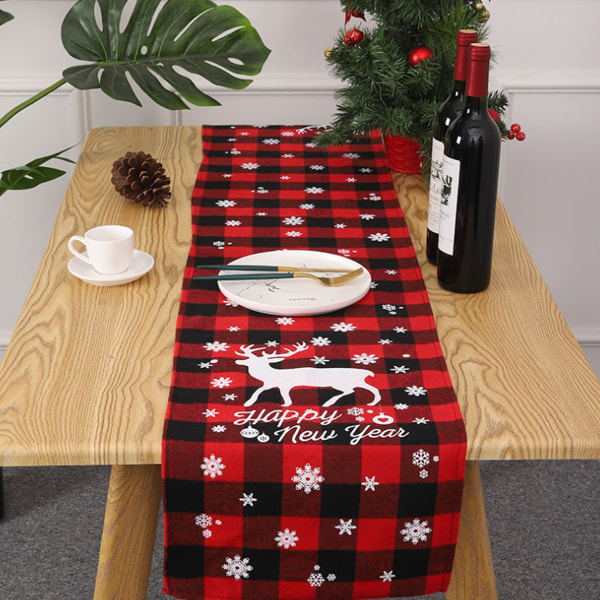 Christmas Table Runner Burlap Rustic Christmas Runner for Table