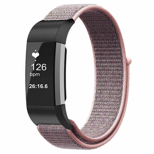 Nylonarmband Fitbit Charge 3/4 Rose Guld