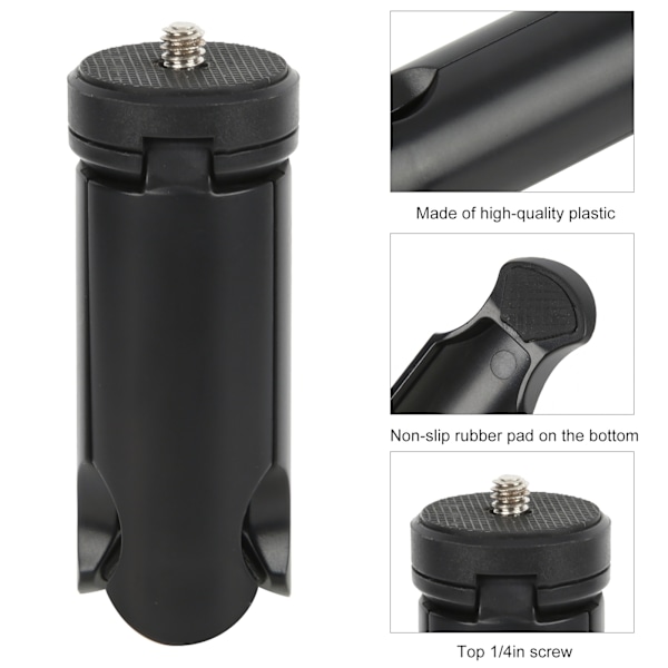 Mini skrivbordsstativ för selfiestick monopod stabilisator med 1/4-tums skruv för kamera