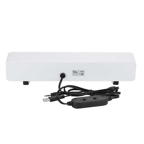 SADA D6 Hem Skrivbord Liten Högtalare Bas Multimedia Aktiv USB Bar Högtalarlåda Vit