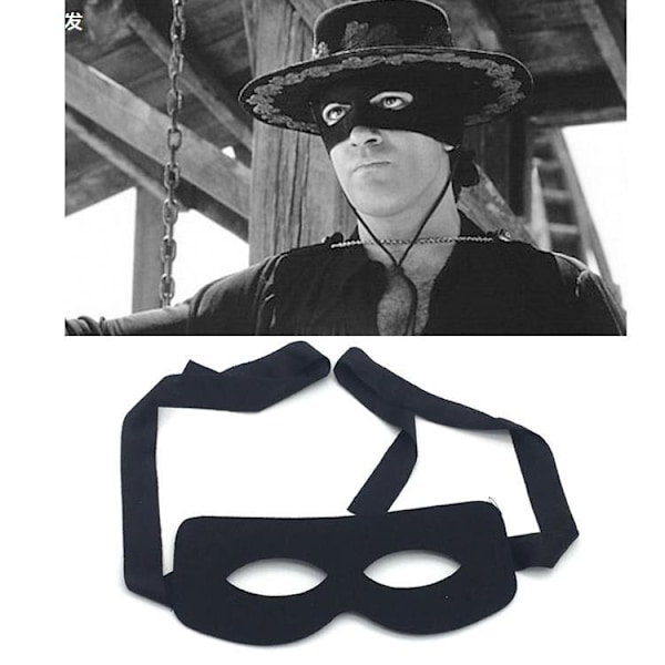 4 Halloween-masker Zorro ögonbindel COS cosplay Zorro halv ansikte