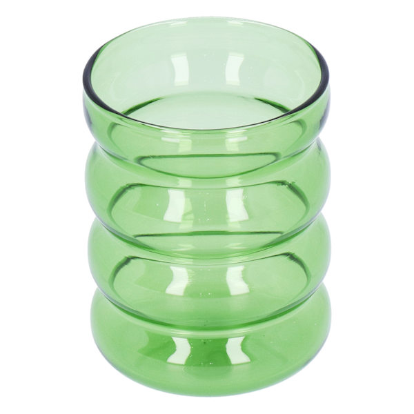 Bambusfog Design Hög Borosilikatglas Kopp Värmebeständig