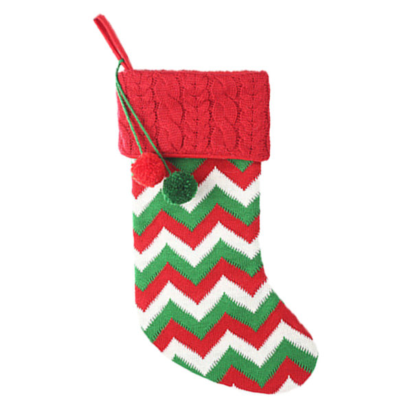 Christmas decorations wool stockings red and white elk gift bag