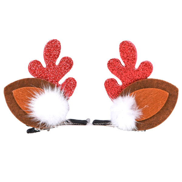 Christmas Hair Clips Deer Antlers Hairpins Christmas Reindeer