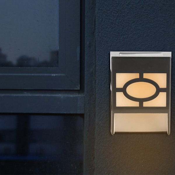 Retro stil solvägglampa utomhus regnsäker LED väggfärg