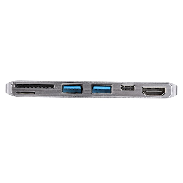 6-i-1 Hub Adapter Typ-C till HDMI 4K x 2K 1080P USB3.0 SD/TF-kort för Macbook Adapter