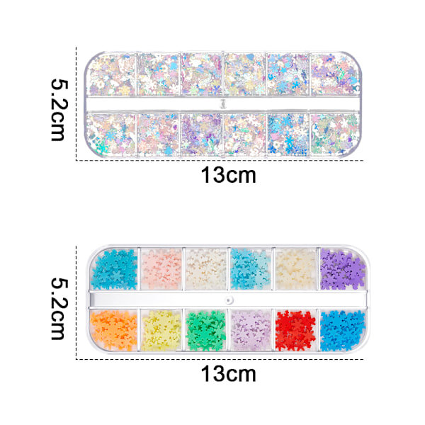 Colored Sequins Nails Art, Glitters Thin Paillette Flakes