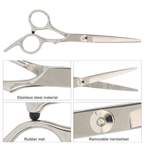 Professionellt hårklippningsverktyg för hemmet, tunningssax med stål av ultrakvalitet och rakbladsvassa blad, ergonomiskt grepp mångsidig smidig rörelse (6 tum)