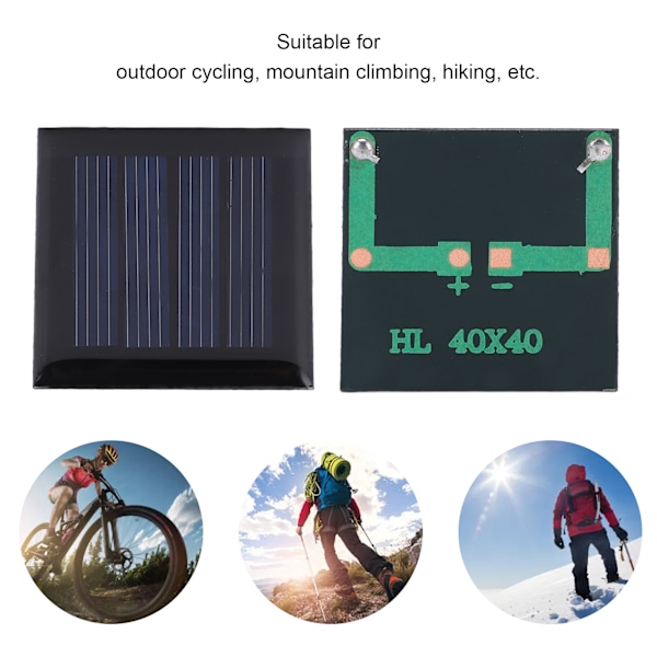 Stilren och portabel mini-solpanel för vetenskapsprojekt, polykristallin design med 2V effekt och 210Ma ström, unik teknologi säkerställer