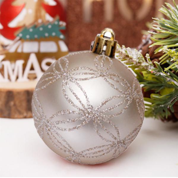 60mmDelicate Color Theme & Glittering Christmas Tree Pendants