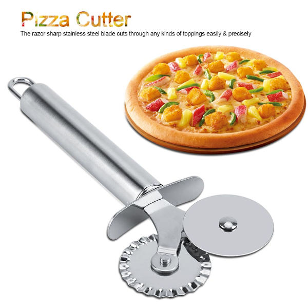 Pizzaskärare i rostfritt stål