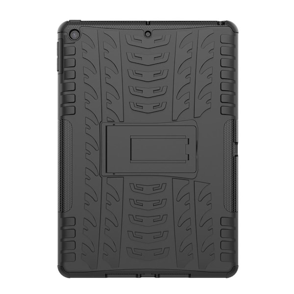 iPad 10.2 2019/2020/2021 Skal Rugged Kickstand Armor Svart Black Svart