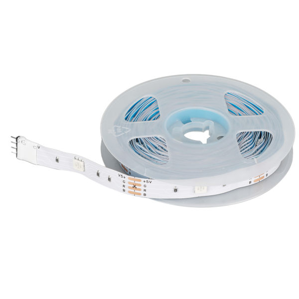 RGB LED-remsor med tryckknappskontroll 5V LED-lampor med 3