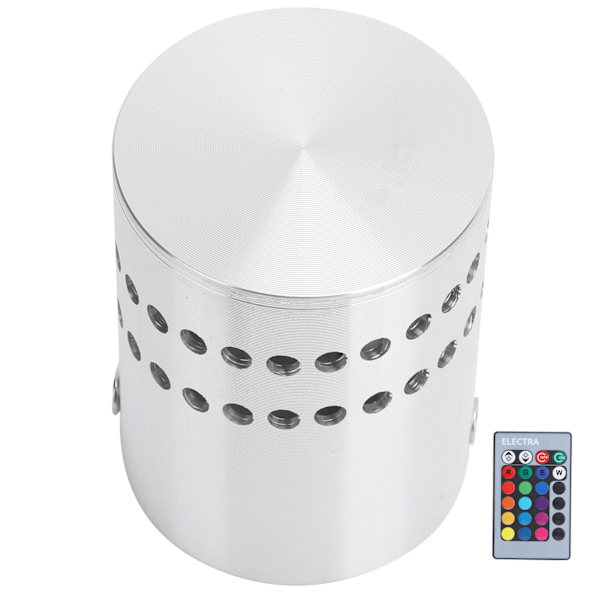3W RGB Spiral LED Vägglampa Taklampa Fjärrkontroll Vägg