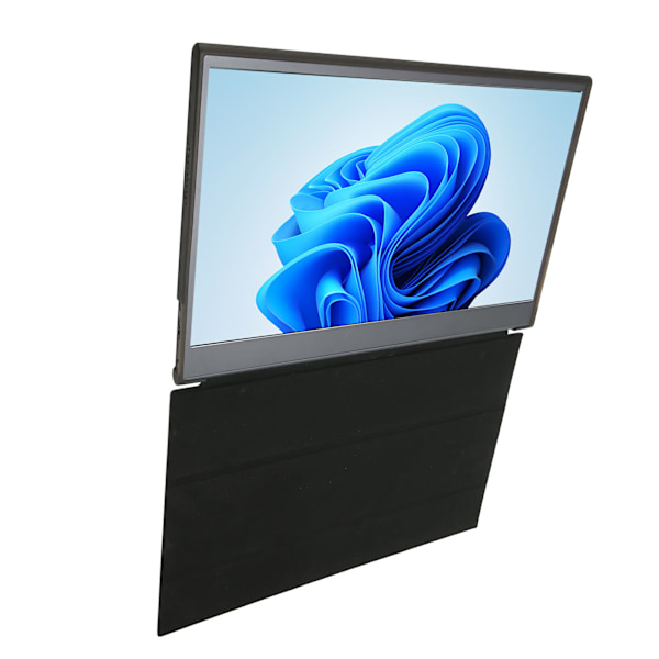 Extern Portabel Skärm, 15,6 tum Aluminiumlegering FHD IPS-skärm med Dubbla Högtalare, Låg Blått Ljus-teknik för Laptop, PC, Mac, PS, Xbox,