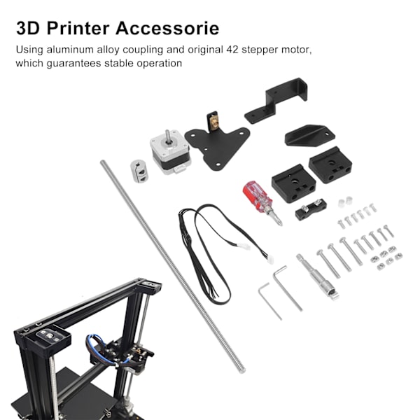 Dubbla Z-axlar Kit Skruv Uppgraderingsset för Ender 3 3S 3D-skrivardelar Kraftverktyg Tillbehör