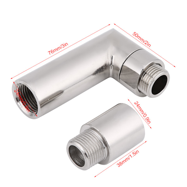 4 st O2 Syresensor 90 Grader Vinklad Förlängare Distans Bussning Adapter Förlängning M18*1.5