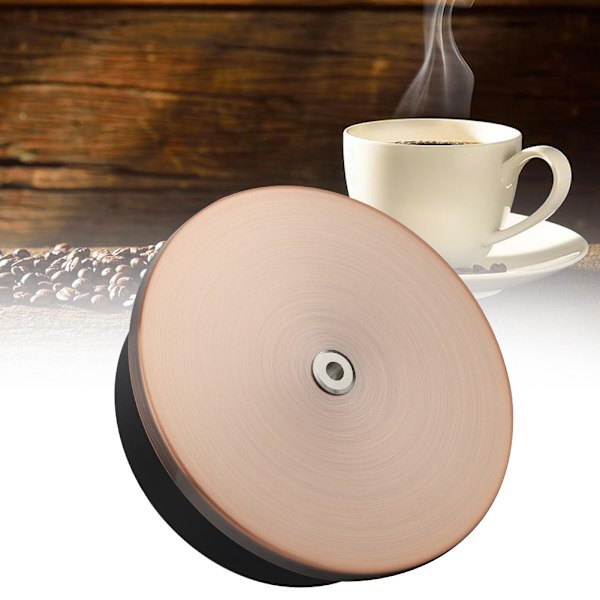Praktisk kaffebryggare i rostfritt stål med filterpresslock