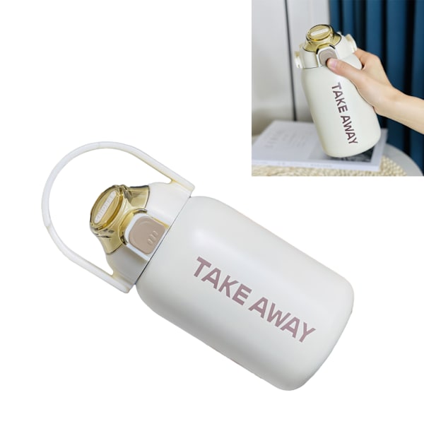 850 ml isolerad vattenflaska med stor kapacitet och studslock