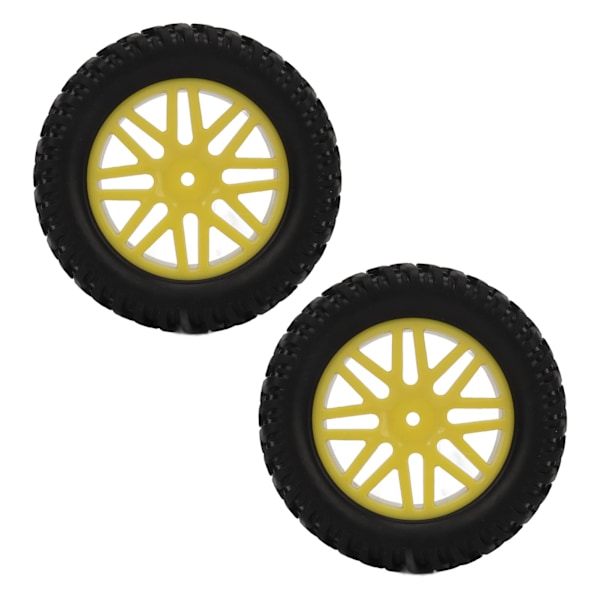 4 st RC Off Road Bildäck för HSP Svart Gummi Plast Gul Nav Bra Väggrepp Lätt att Installera 1/10 RC Bildäck