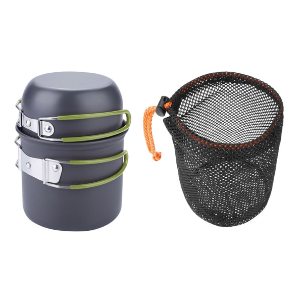 2-pack bärbar utomhus camping picknick köksredskap