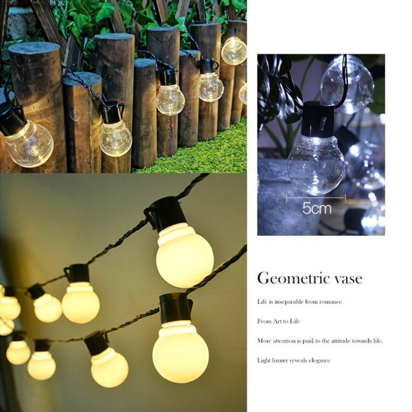 Solar Powered LED String Lights- Waterproof Patio Lights -