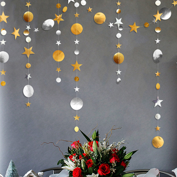 Twinkle Little Star Party Garlands Glitter Hanging Moon Stars