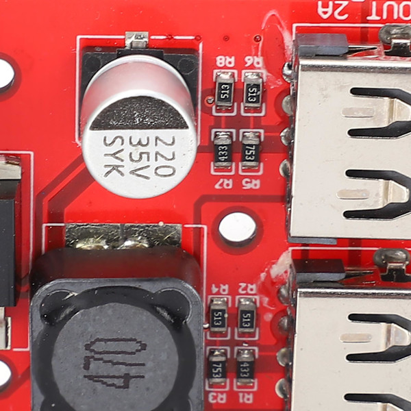 Buck-modul 9V/12V/36V till 5V Justerbar Reglerad Strömförsörjningsmodul 3A för Bil Laddning