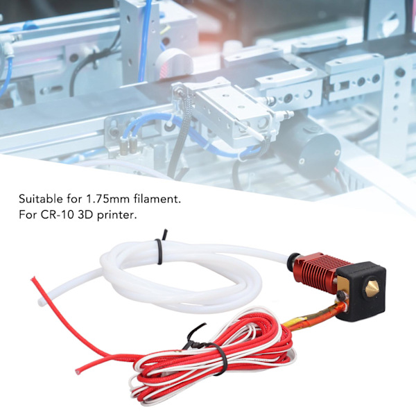 3D-skrivar Hotend Extruder MK8 24V 50W 0.4mm Munstycke Huvud Hot End för CR 10-serien
