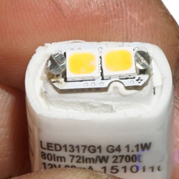 2ST G4 DC 8V-36V 1,1W LED-lampa Beads Energisparande Crystal Lam